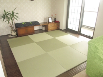 和室2：半畳の畳でモダンな雰囲気に。